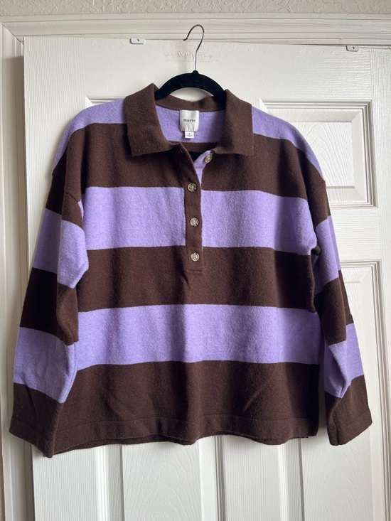 Anthropologie Sweaters - Anthropologie Maeve Wool Rugby Swearer